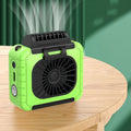 Outdoor Waist-Mounted Lighting Fan Multifunctional Bracket Hanging Neck Fan, F006 (Grass Green), F006 (Orange), F006 (Blue), F006, F006 (Pink), F006 (Yellow)