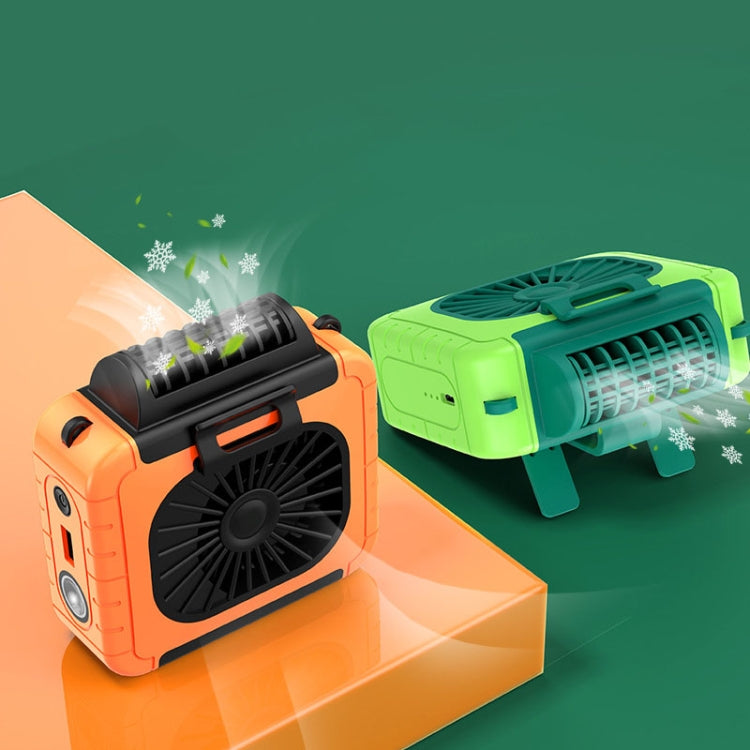 Outdoor Waist-Mounted Lighting Fan Multifunctional Bracket Hanging Neck Fan, F006 (Grass Green), F006 (Orange), F006 (Blue), F006, F006 (Pink), F006 (Yellow)