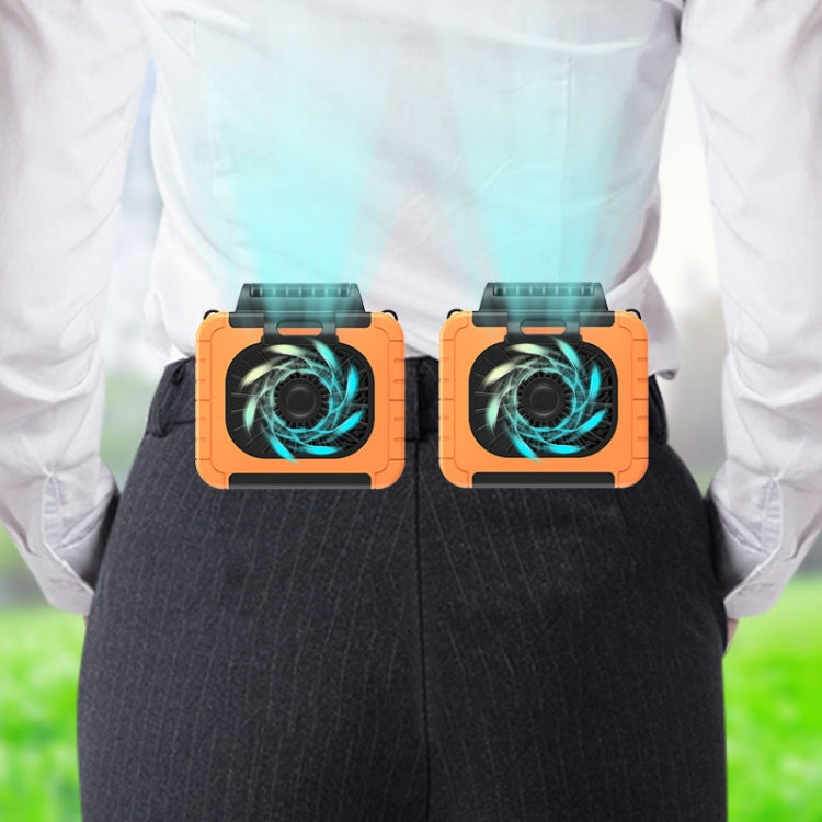 Outdoor Waist-Mounted Lighting Fan Multifunctional Bracket Hanging Neck Fan, F006 (Grass Green), F006 (Orange), F006 (Blue), F006, F006 (Pink), F006 (Yellow)