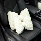 Car Seat Breathable And Comfortable Puff Pillow Upholstery, Headrest Beige, Lumbar Pillow Beige, Headrest Beige Brown, Lumbar Pillow Beige Brown, Headrest Black, Lumbar Pillow Black, Headrest Pink, Lumbar Pillow Pink