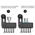For Tesla Model 3/Y Air Vent Magnetic Mobile Phone Holder, With Magnetic Ring, Non-marking Base