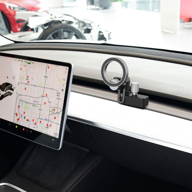 For Tesla Model 3/Y Air Vent Magnetic Mobile Phone Holder, With Magnetic Ring, Non-marking Base