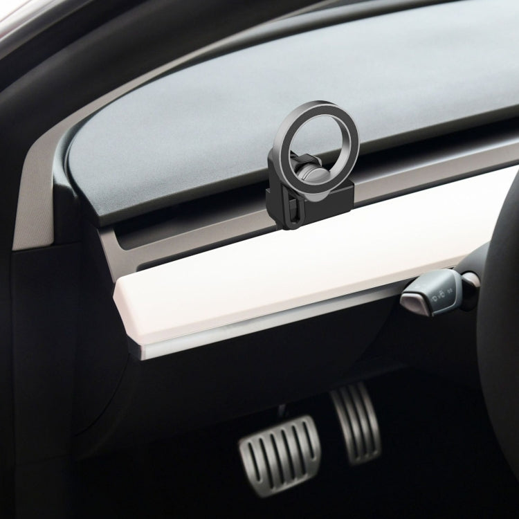 For Tesla Model 3/Y Air Vent Magnetic Mobile Phone Holder, With Magnetic Ring, Non-marking Base
