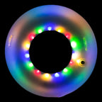 Inflatable Swimming Rings With Colorful Led Lights, Children 56cm, Adult 100cm