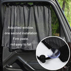 2pcs Car Curtain Sun Protection Mesh Suction Cup Sunshade