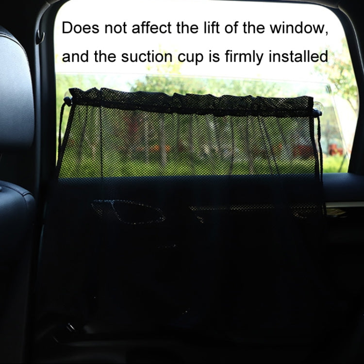2pcs Car Curtain Sun Protection Mesh Suction Cup Sunshade