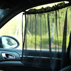 2pcs Car Curtain Sun Protection Mesh Suction Cup Sunshade
