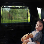 2pcs Car Curtain Sun Protection Mesh Suction Cup Sunshade