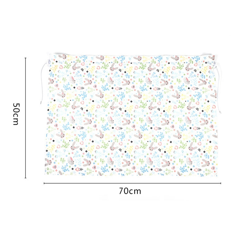 Car Heat Insulation Blackout Cartoon Cotton Sunshade, Rabbit, Striped Blue Rabbit, Coffee Wave Point, Small Floral, Pony, Pink, Blue Flower, Cherry, Long Ears Rabbit