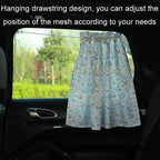 Car Heat Insulation Blackout Cartoon Cotton Sunshade, Rabbit, Striped Blue Rabbit, Coffee Wave Point, Small Floral, Pony, Pink, Blue Flower, Cherry, Long Ears Rabbit