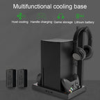 Iplay HBX-274 for XBOX Series X Host Multifunctional Heat Dissipation Base with Gamepad Double Charger