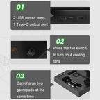 Iplay HBX-274 for XBOX Series X Host Multifunctional Heat Dissipation Base with Gamepad Double Charger