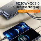 Car Cigarette Lighter USB3.0/PD Interface 127W Car Charger