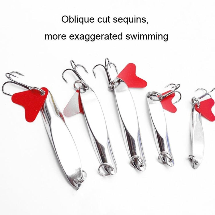 Slant Cut Sequins Long Casting Freshwater Fake Bait, 5pcs 14g 5cm Right Angle, 5pcs 18g 6cm Right Angle, 5pcs 21g 6cm Right Angle, 5pcs 7g 4cm Bent Angle, 5pcs 10g 4.5cm Bent Angle, 5pcs 14g 5cm Bent Angle, 5pcs 18g 6cm Bent Angle, 5pcs 21g 6cm Bent Angle