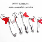 Slant Cut Sequins Long Casting Freshwater Fake Bait, 5pcs 14g 5cm Right Angle, 5pcs 18g 6cm Right Angle, 5pcs 21g 6cm Right Angle, 5pcs 7g 4cm Bent Angle, 5pcs 10g 4.5cm Bent Angle, 5pcs 14g 5cm Bent Angle, 5pcs 18g 6cm Bent Angle, 5pcs 21g 6cm Bent Angle