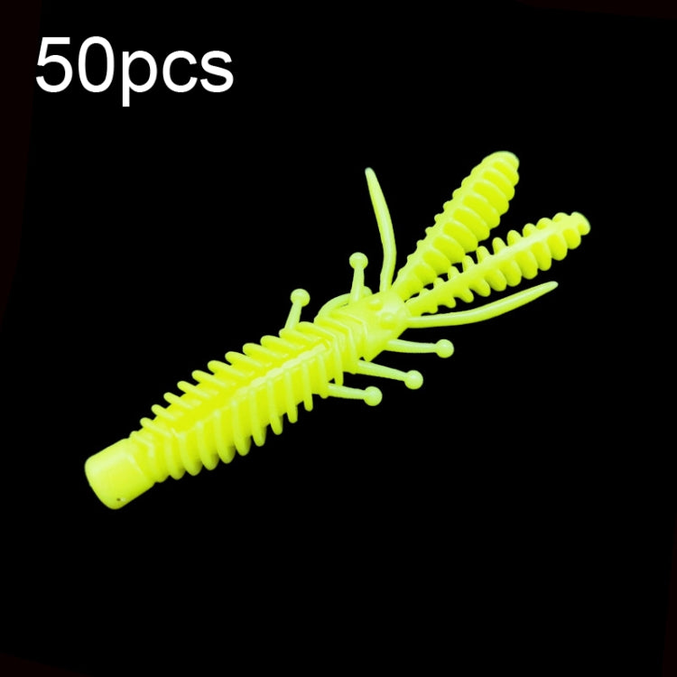 Reverse Threaded Floating Inverted Shrimp Bait, 50pcs Small, 50pcs Large