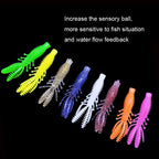 Reverse Threaded Floating Inverted Shrimp Bait, 50pcs Small, 50pcs Large
