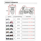190T Motorcycle Rain Covers Dustproof Rain UV Resistant Dust Prevention Covers, M, L, XL, XXL, XXXL, XXXXL