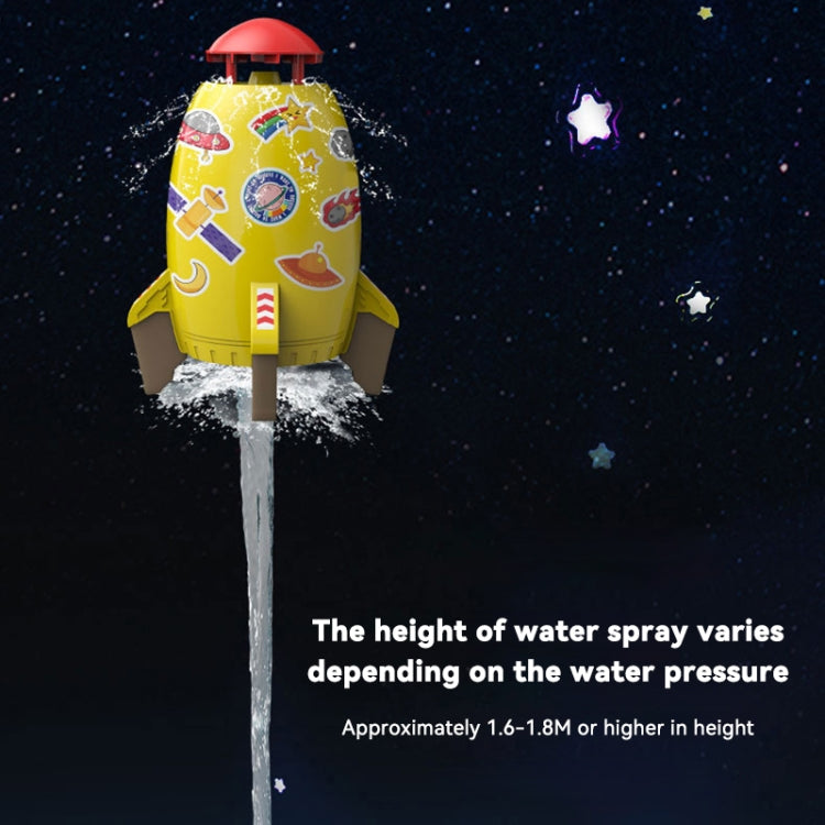 Rotating Sprinkler Flying Children Water Toys, Yellow Rocket + Joint, Yellow Rocket + 2 Joints + 3m Tube, Yellow Rocket + 2 Joints + 5m Tube