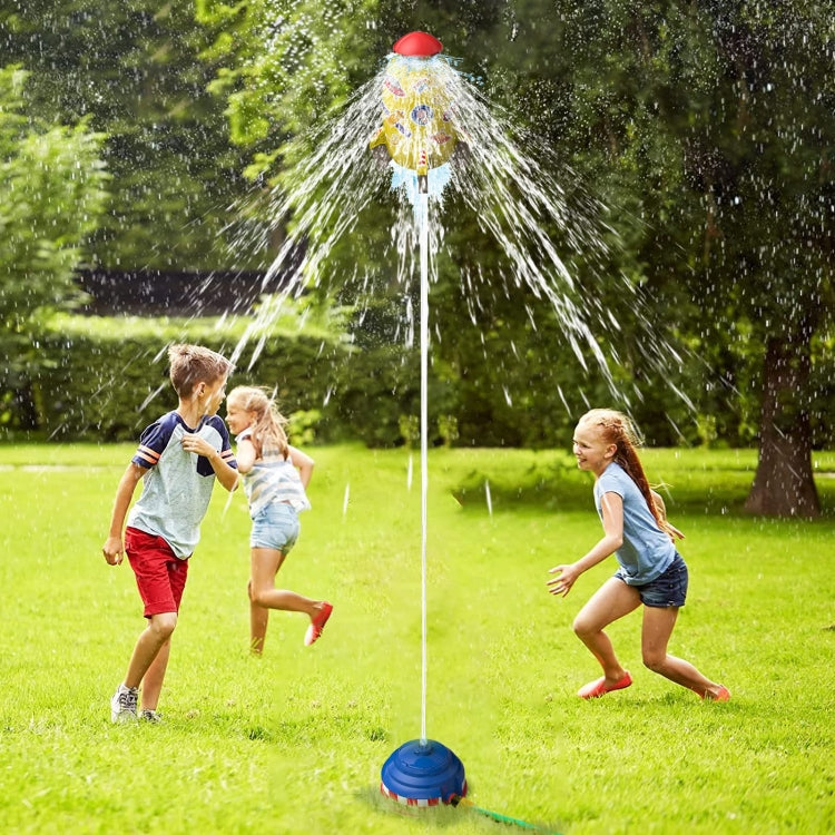 Rotating Sprinkler Flying Children Water Toys, Yellow Rocket + Joint, Yellow Rocket + 2 Joints + 3m Tube, Yellow Rocket + 2 Joints + 5m Tube