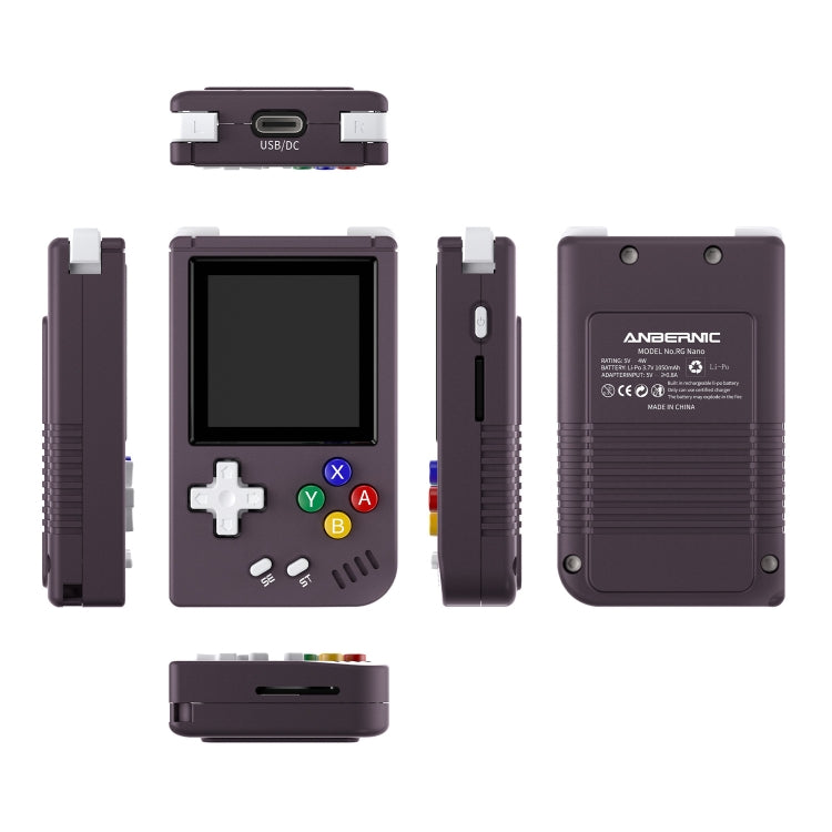 ANBERNIC RG Nano  1.54-Inch IPS Linux System Classic Pocket Retro Game Console, 32G 3000 Games, 64G 8000 Games, 128G 5000 Games