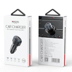 Yesido Y48  60W Car Fast Charger Aluminum Aluminum Double Type-C/USB-C Port Car Charger, Y48