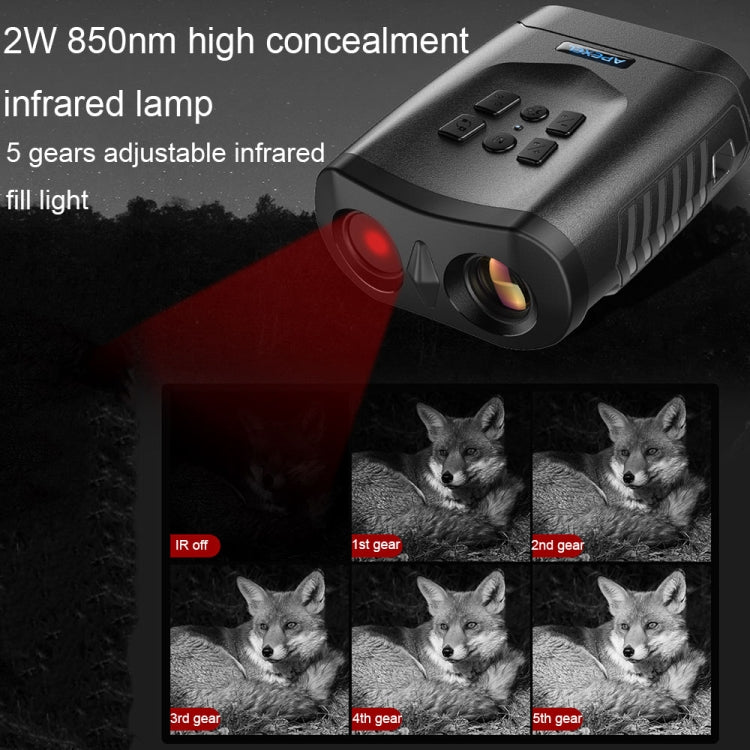 APEXEL 3-inch LCD HD Screen Photo Video Portable Binoculars Digital Infrared Night Vision Device, APL-NV009