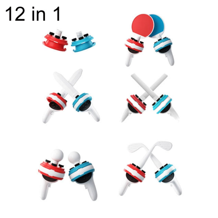 iplay for Meta Quest Controller Grip Set, 12 in 1