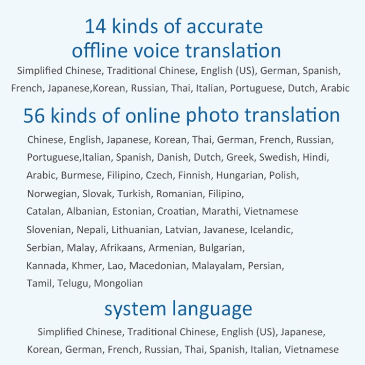 P40 Multi-country Smart Translator Simultaneous Interpretation Photo Offline Translation Recording to Translation, P40 (Black), P40 (White)