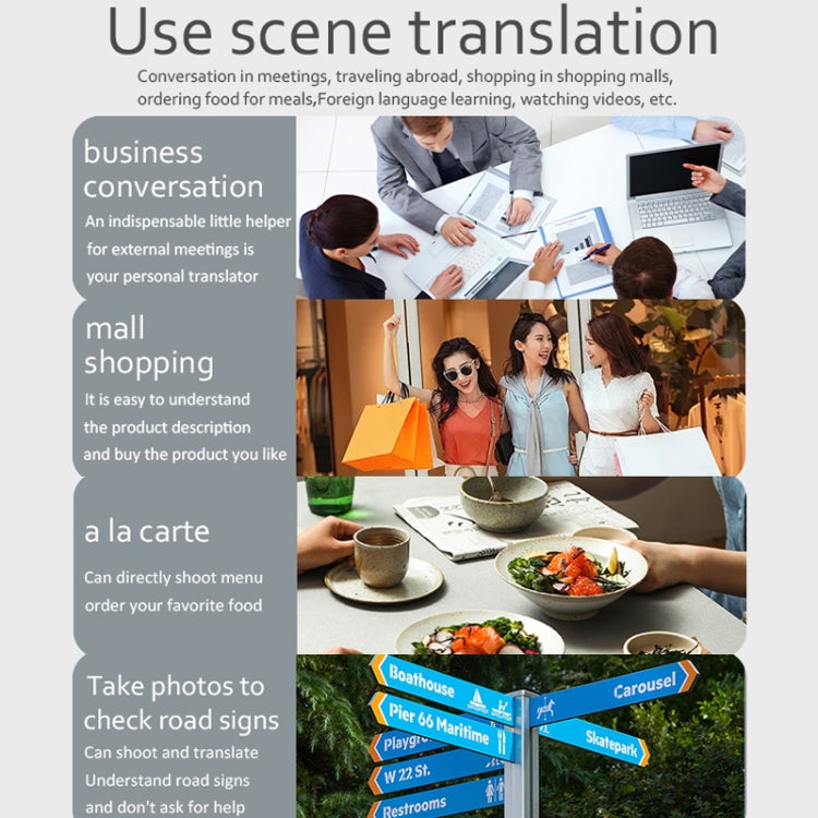 F6 Translation Machine 139 Languages Interpreted Online Translation 14 Camera Translator Recording Contemporary Interpretation, F6 (Black), F6 (Royal Blue)
