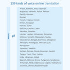 F6 Translation Machine 139 Languages Interpreted Online Translation 14 Camera Translator Recording Contemporary Interpretation, F6 (Black), F6 (Royal Blue)
