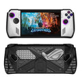 For Asus ROG Ally Game Console TPU Soft Cover With Holder Bracket, TPU Black, TPU White