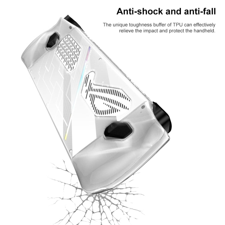 For ASUS Rog Ally Game Console All-in-one TPU Soft Protective Case, TPU Case Transparent