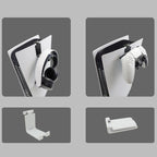 iplay HBP-266 For Sony PS5 Game Console Headphone Storage Side Rack Gamepad Hanger, White, Black