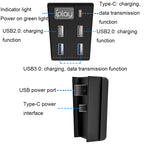 iplay HBP-308 For Sony PS5 5 in 1 Game Console USB3.0 HUB Connection Transmission Extender, For Sony PS5