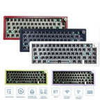 67 Keys Three-mode Customized DIY With Knob Mechanical Keyboard Kit Supports Hot Plug RGB Backlight, White, Black, Claret, Purple, Green, Blue