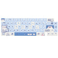 66 Keys 5-sided Heat Rise PBT Personalized Keycaps, 66 Keys Blue, 66 Keys Pink, 66 Keys Green