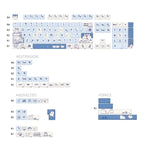 148 Keys MDA Height 5-sided Heat Rise PBT Mechanical Keyboard Keycaps, 148 Keys Blue, 148 Keys Pink, 148 Keys Green