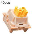 40pcs Customized Hot Swap Mechanical Keyboard 3Pin Shaft, 40pcs Peach Linear Mute Shaft, 40pcs Paragraph Mute Shaft, 40pcs Marine Silent Shaft, 40pcs Crystal Dust Shaft, 40pcs Panda Paragraphs Shaft, 40pcs Silver Shaft