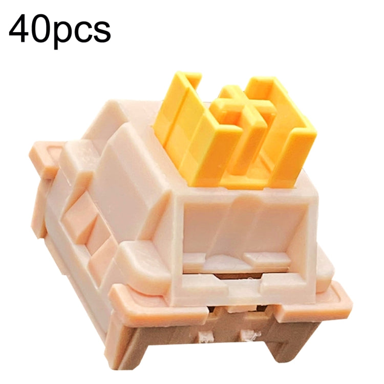40pcs Customized Hot Swap Mechanical Keyboard 3Pin Shaft, 40pcs Peach Linear Mute Shaft, 40pcs Paragraph Mute Shaft, 40pcs Marine Silent Shaft, 40pcs Crystal Dust Shaft, 40pcs Panda Paragraphs Shaft, 40pcs Silver Shaft