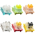 40pcs Customized Hot Swap Mechanical Keyboard 3Pin Shaft, 40pcs Peach Linear Mute Shaft, 40pcs Paragraph Mute Shaft, 40pcs Marine Silent Shaft, 40pcs Crystal Dust Shaft, 40pcs Panda Paragraphs Shaft, 40pcs Silver Shaft