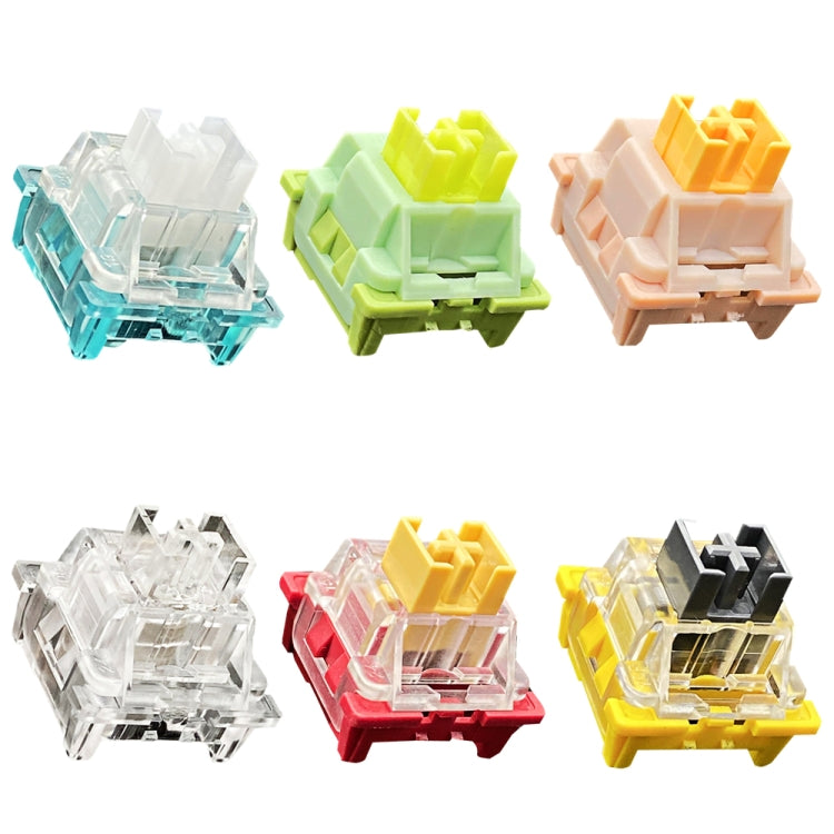 40pcs Customized Hot Swap Mechanical Keyboard 3Pin Shaft, 40pcs Peach Linear Mute Shaft, 40pcs Paragraph Mute Shaft, 40pcs Marine Silent Shaft, 40pcs Crystal Dust Shaft, 40pcs Panda Paragraphs Shaft, 40pcs Silver Shaft