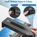 FN333 A4 Photo Laminating Machine With Hot And Cold Mode, Set 1, Set 2, Set 3, Set 4