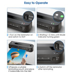 FN333 A4 Photo Laminating Machine With Hot And Cold Mode, Set 1, Set 2, Set 3, Set 4