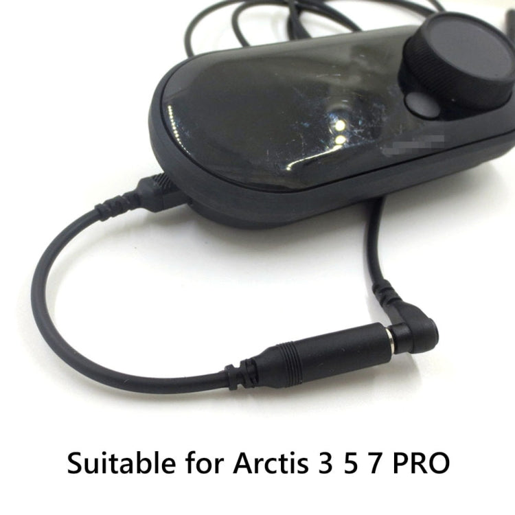 For SteelSeries Arctis 3 5 7 Pro Headphone Sound Card Adapter Cable Audio Cable, ZS0219 A Black, ZS0219 B Black