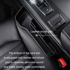 Car Crevice Storage Box Seat Decoration Finishing Box, Black Leather Principal Driver, Black Leather Co-pilot, Beige Leather Principal Driver, Beige Leather Co-pilot, Mocha Brown Leather Principal Driver, Mocha Brown Co-pilot, Red Suede Principal Drive...
