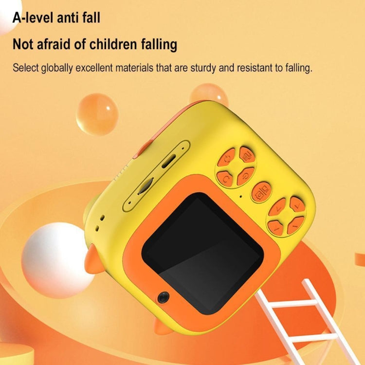 1080P Instant Print Camera 2.8-inch IPS Screen Front and Rear Dual Lens Kids Camera, Pink, Blue, Pink+32G Card, Blue+32G Card