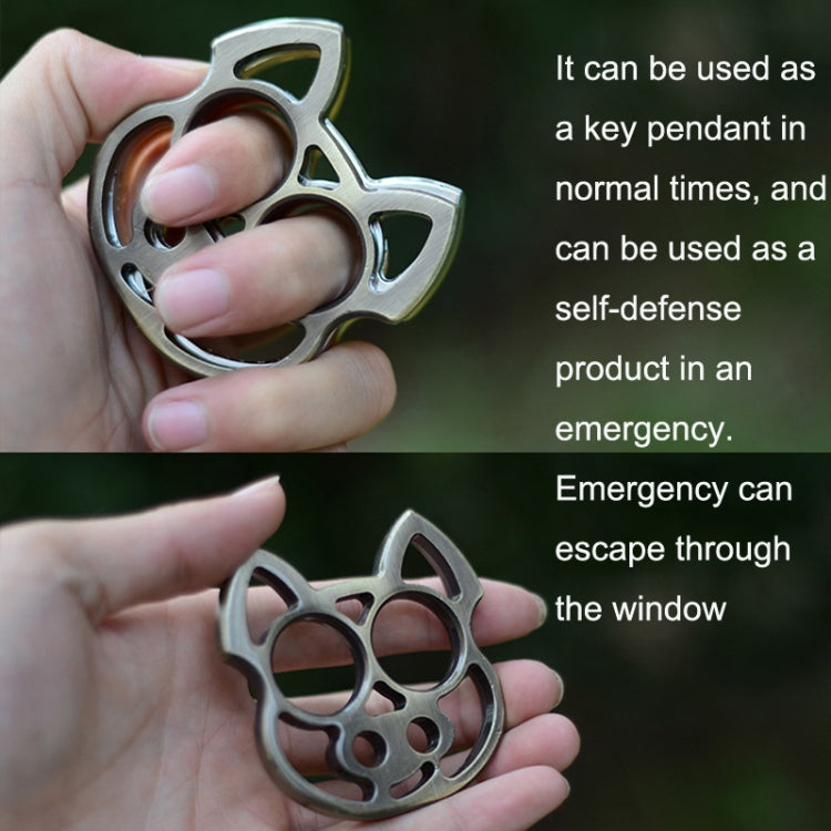 2pcs Cartoon Pig Self-Defense KeyChain Fist Gloves Finger Buckle Emergency Window Breaker, Cartoon Pig(Gold), Cartoon Pig(Silver), Cartoon Pig(Bronze), Cartoon Pig(Black)