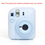 For Fujifilm Instax Mini 12 Soft Shell Camera Bag Storage Silicone Case, Glitter Pink
