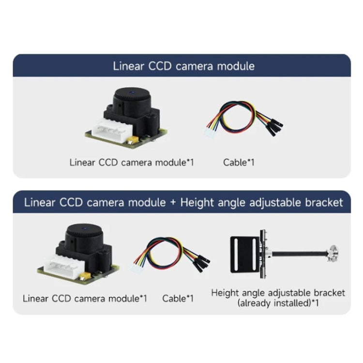 Yahboom Single Column CCD Camera Module Linear Array Sensor, TSL1401, TSL1401+Bracket